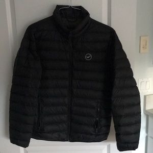 Men’s size small black Hollister jacket.  Worn only a few times.